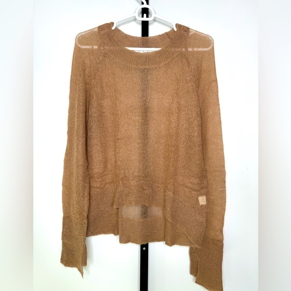 A.L.C. Sheer Mohair Blend Sweater – Camel